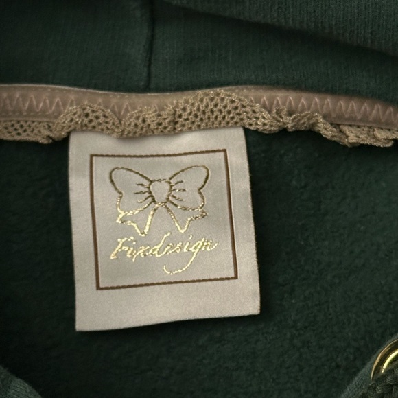 PERRIER water women's vintage style rhinestone graphic sweater by fixed design - Picture 6 of 8